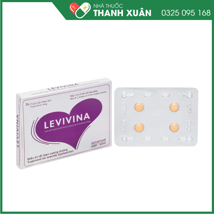 Levivina 10mg điều trị rối loạn cương dương